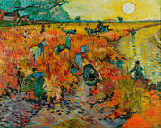 Red Vineyard at Arles 1888 By Vincent van Gogh