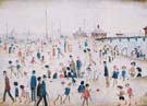 At the Seaside By L-S-Lowry