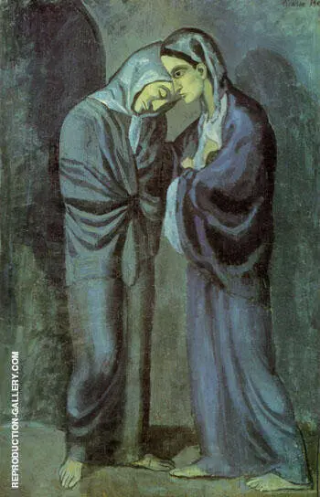 The Visit (Two Sisters) 1902 By Pablo Picasso