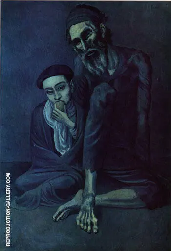 Old Jew and a Boy 1903 By Pablo Picasso