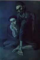 Old Jew and a Boy 1903 By Pablo Picasso