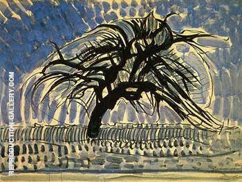 Blue Tree c1908 By Piet Mondrian
