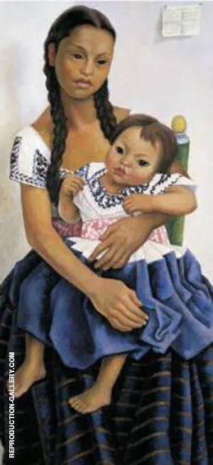 Portrait of Delfina Flores By Diego Rivera