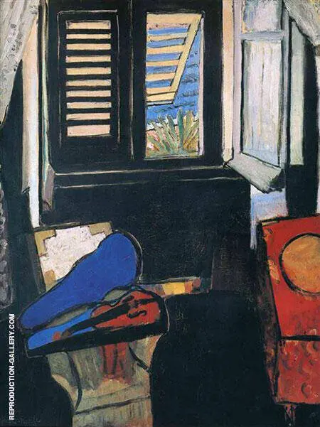 Interior with Violin 1917 By Henri Matisse