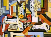 Studio with Plaster Head 1925 By Pablo Picasso