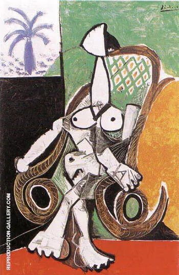 Nude in a Rocking Armchair 1956 By Pablo Picasso