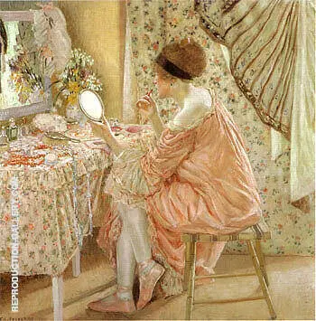 Before Her Appearance La Toilette 1913 By Frederick Carl Frieseke