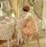 Before Her Appearance La Toilette 1913 By Frederick Carl Frieseke