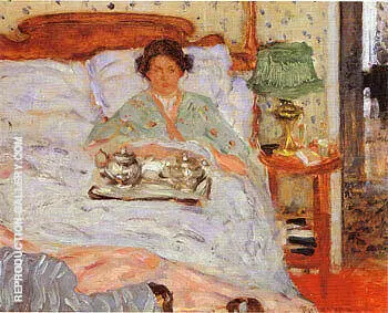 Le Lejeuner au lit 1906 By Frederick Carl Frieseke