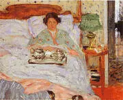 Le Lejeuner au lit 1906 By Frederick Carl Frieseke