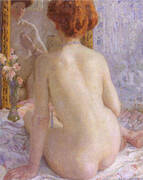 Reflections (Marcelle) 1909 By Frederick Carl Frieseke