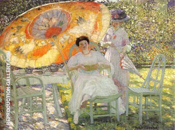 The Garden Parasol 1910 By Frederick Carl Frieseke