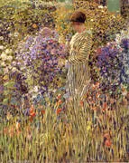 Lady in a Garden 1912 By Frederick Carl Frieseke