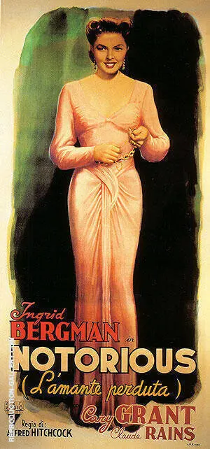 NOTORIOUS ALFRED HITCHCOCK 1946 By Classic-Movie-Posters