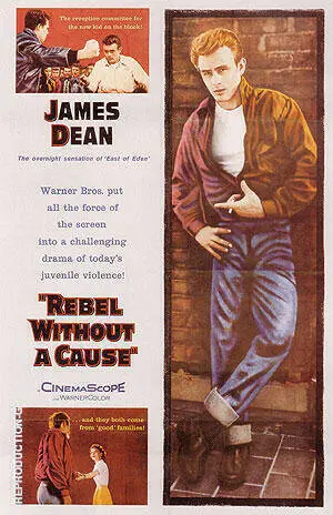REBEL WITHOUT A CAUSE NICHOLAS RAY 1955 By Classic-Movie-Posters