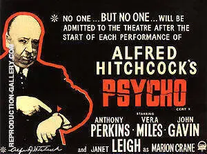 PSYCHO ALFRED HITCHCOCK 1960 By Classic-Movie-Posters