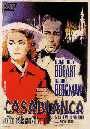 CASABLANCA 1942 by Classic-Movie-Posters | Oil Painting Reproduction
