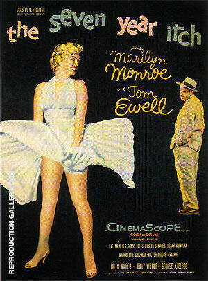 THE SEVEN YEAR ITCH 1955 | Oil Painting Reproduction