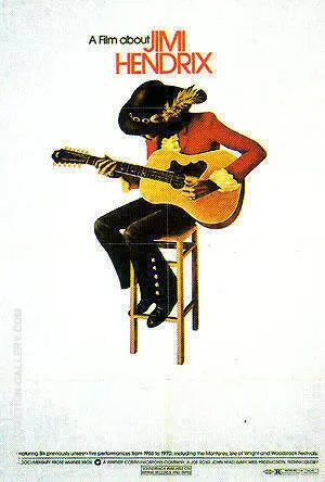 A FILM ABOUT JIMI HENDRIX 1973 By Classic-Movie-Posters