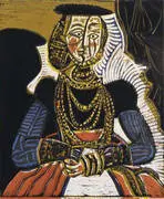 Portrait of a Woman after Cranach the Younger 1958 By Pablo Picasso
