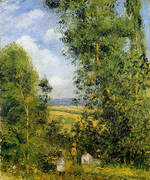 Resting in the Woods Pointoise 1878 By Camille Pissarro