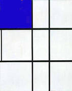 Composition B with Cobalt By Piet Mondrian