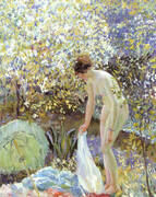 Cherry Blossoms c 1913 By Frederick Carl Frieseke