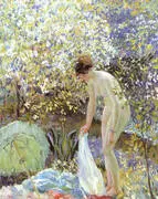 Cherry Blossoms c 1913 By Frederick Carl Frieseke