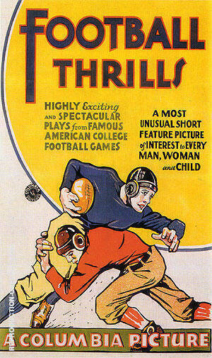 Football Thrills, 1931 | Oil Painting Reproduction
