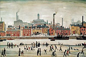 Northern River Scene 1930 By L-S-Lowry