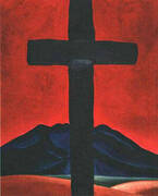 Cross with Red Sky 1929 By Georgia O'Keeffe