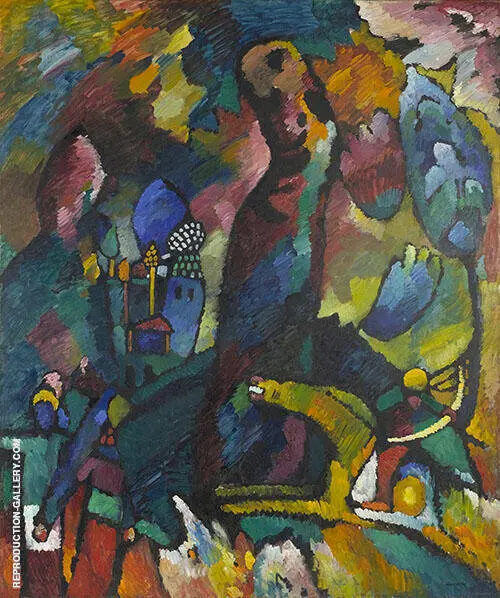 Picture with Archer 1909 By Wassily Kandinsky