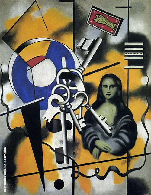 Mona Lisa with Keys 1930 By Fernand Leger