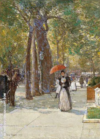 5th Avenue at Washington Square 1891 By Childe Hassam