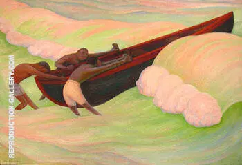 The Fishermen Pescadores de Acapulco 1956 By Diego Rivera