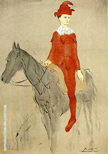 Clown on a Horse 1905 By Pablo Picasso