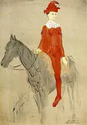 Clown on a Horse 1905 By Pablo Picasso