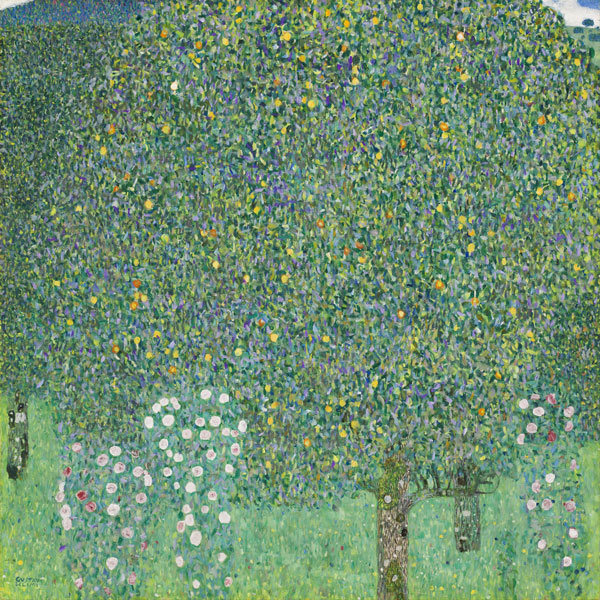 Roses under the Trees 1905 by Gustav Klimt | Oil Painting Reproduction