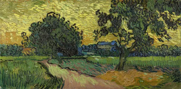 Landscape at Twilight 1890 By Vincent van Gogh