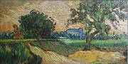 Landscape at Twilight 1890 By Vincent van Gogh