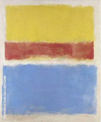 Untitled Yellow Red and Blue 1953 By Mark Rothko (Inspired By)