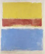 Untitled Yellow Red and Blue 1953 By Mark Rothko (Inspired By)