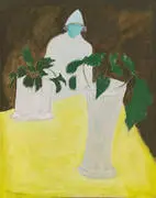 White Vase White Figure By Milton Avery