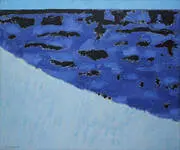 Sea Grasses and Blue Sea By Milton Avery