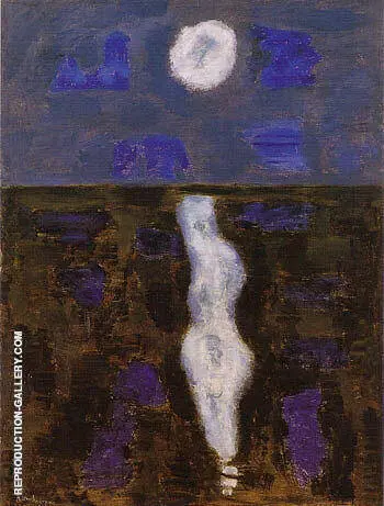 White Moon By Milton Avery