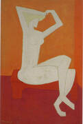 Nude Combing Hair By Milton Avery