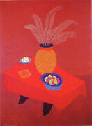 Orange Vase By Milton Avery