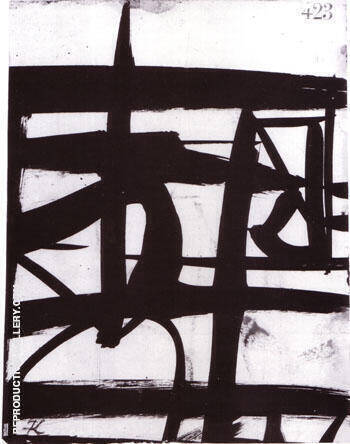 Untitled 1950 C by Franz Kline | Oil Painting Reproduction