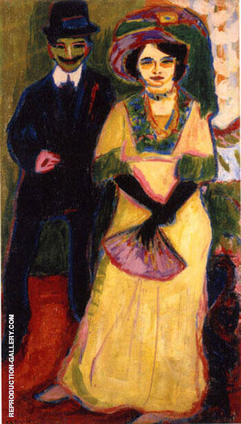 Dodo and Her Brother by Ernst Kirchner | Oil Painting Reproduction
