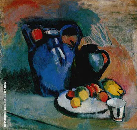 Still Life with Blue Jug By Henri Matisse